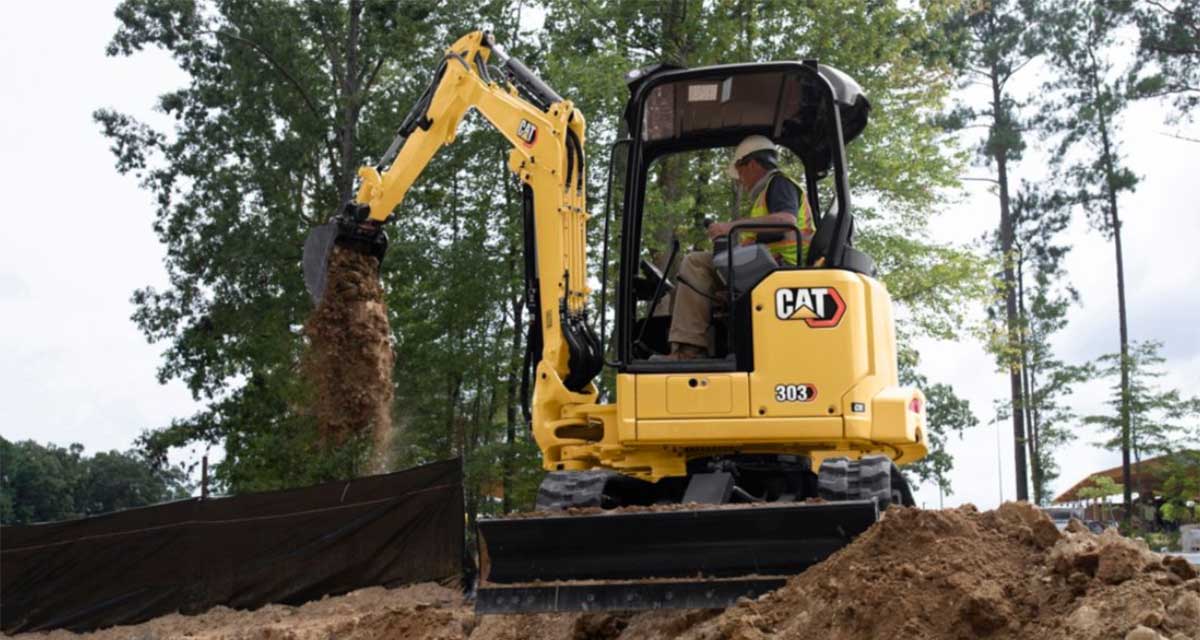 Cat 303 CR mini excavator