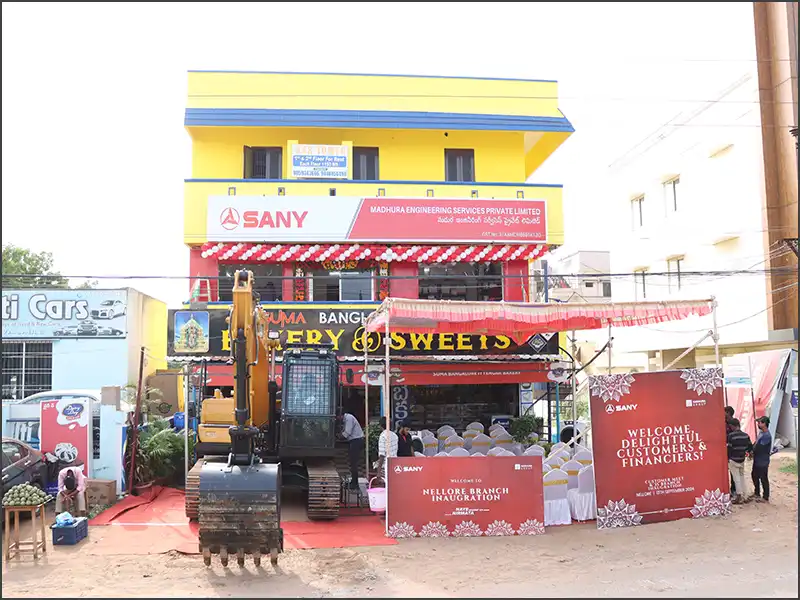 SANY India has inaugurated a new 3S (Sales, Service, Spares) branch in Vedayapalem