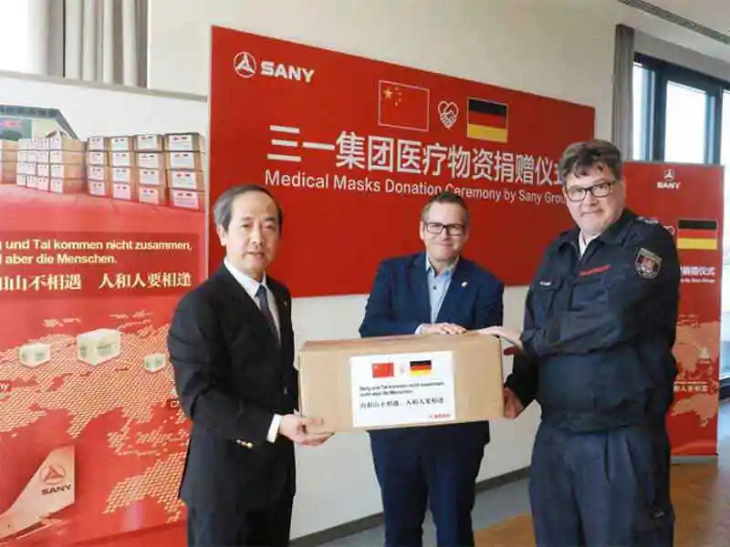 Sany donates masks to Maharashtra