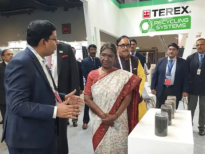Terex India showcased its cutting-edge recycling solutions