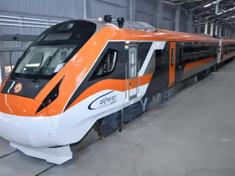 new Vande Bharat Express with orange-gray coloured theme