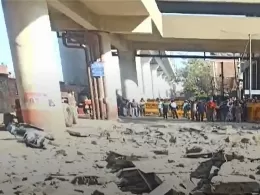 Portion of Elevated Gokalpuri Metro Station Collapses